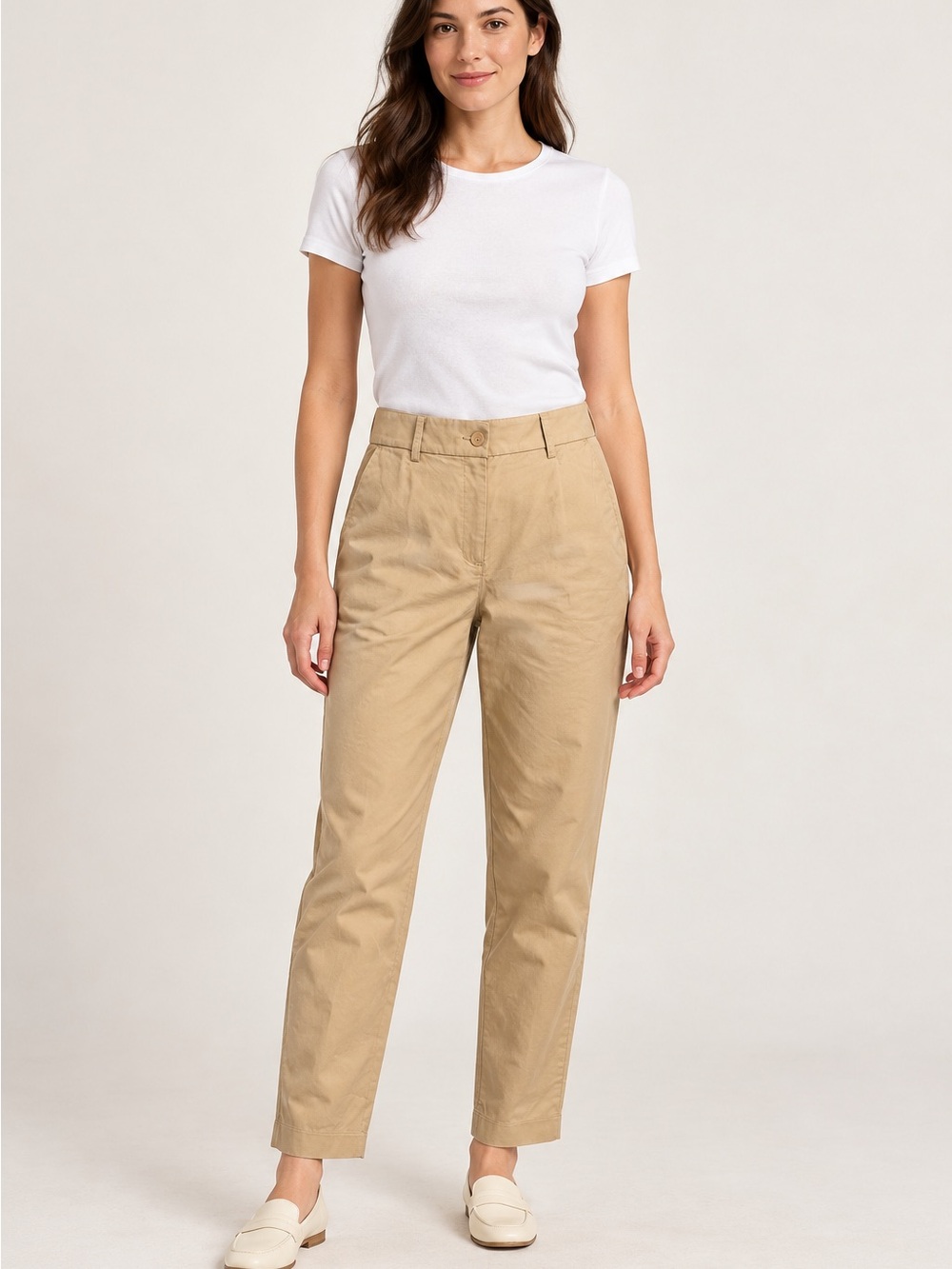 Express 🔥 Straight Leg Chino Pants - Beige